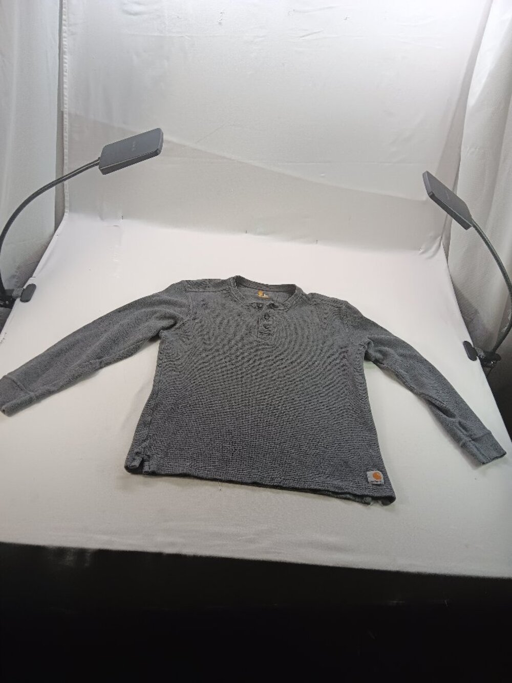 Carhartt 100568 - Long Sleeve Textured Knit Henley T-Shirt Men's Medium